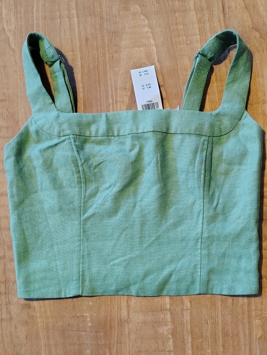 Abercrombie & Fitch Tops - Abercrombie & Fitch Light Green Linen Blend Tank Size Small